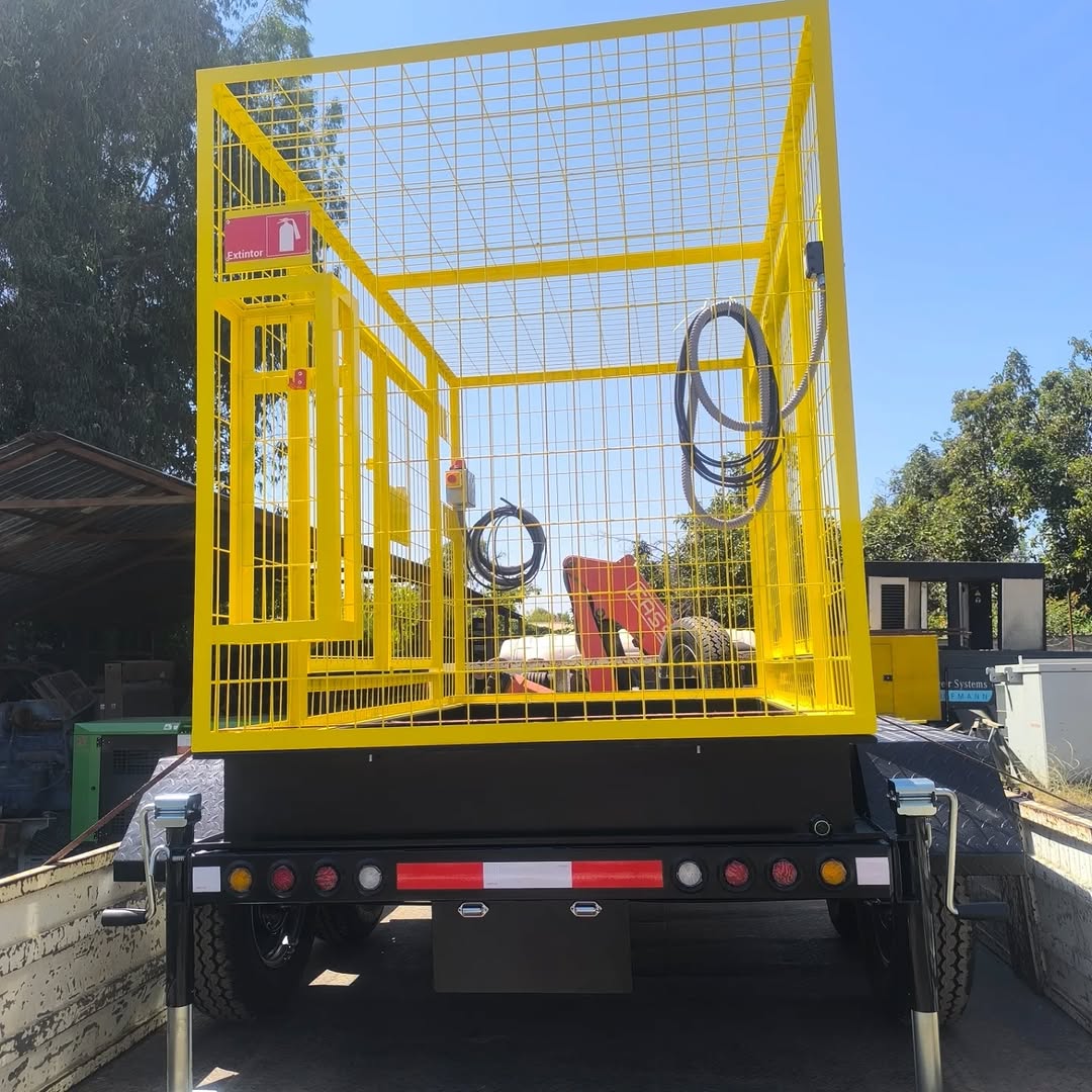 Carro de arrastre con kit minero